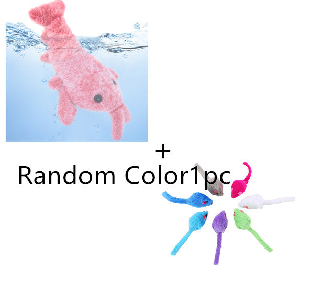 Pet Toys USB Charging Electric Jumping Shrimp