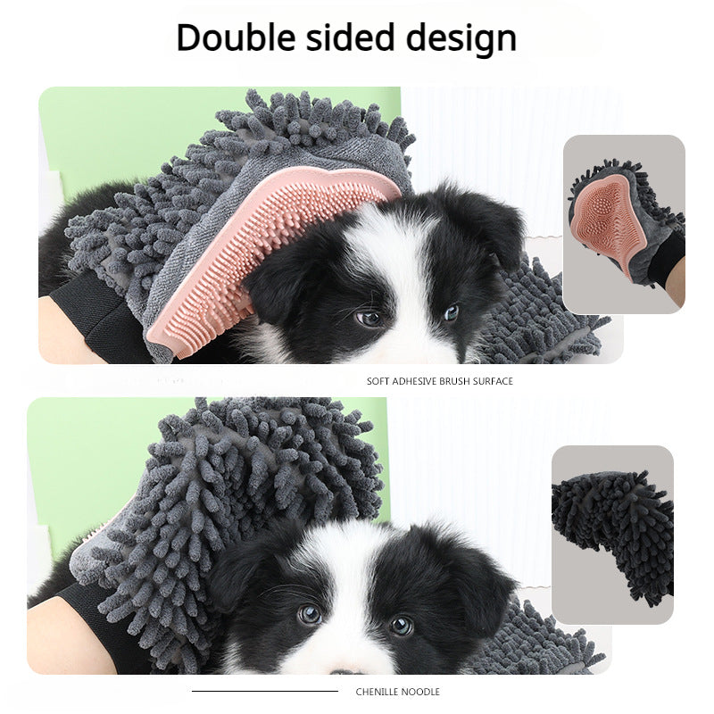 Pet Bathing Brush 2-in-1 Grooming Kit