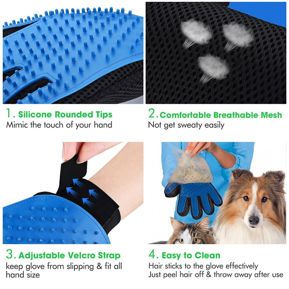 Grooming Glove For Cats/Dogs/Pets