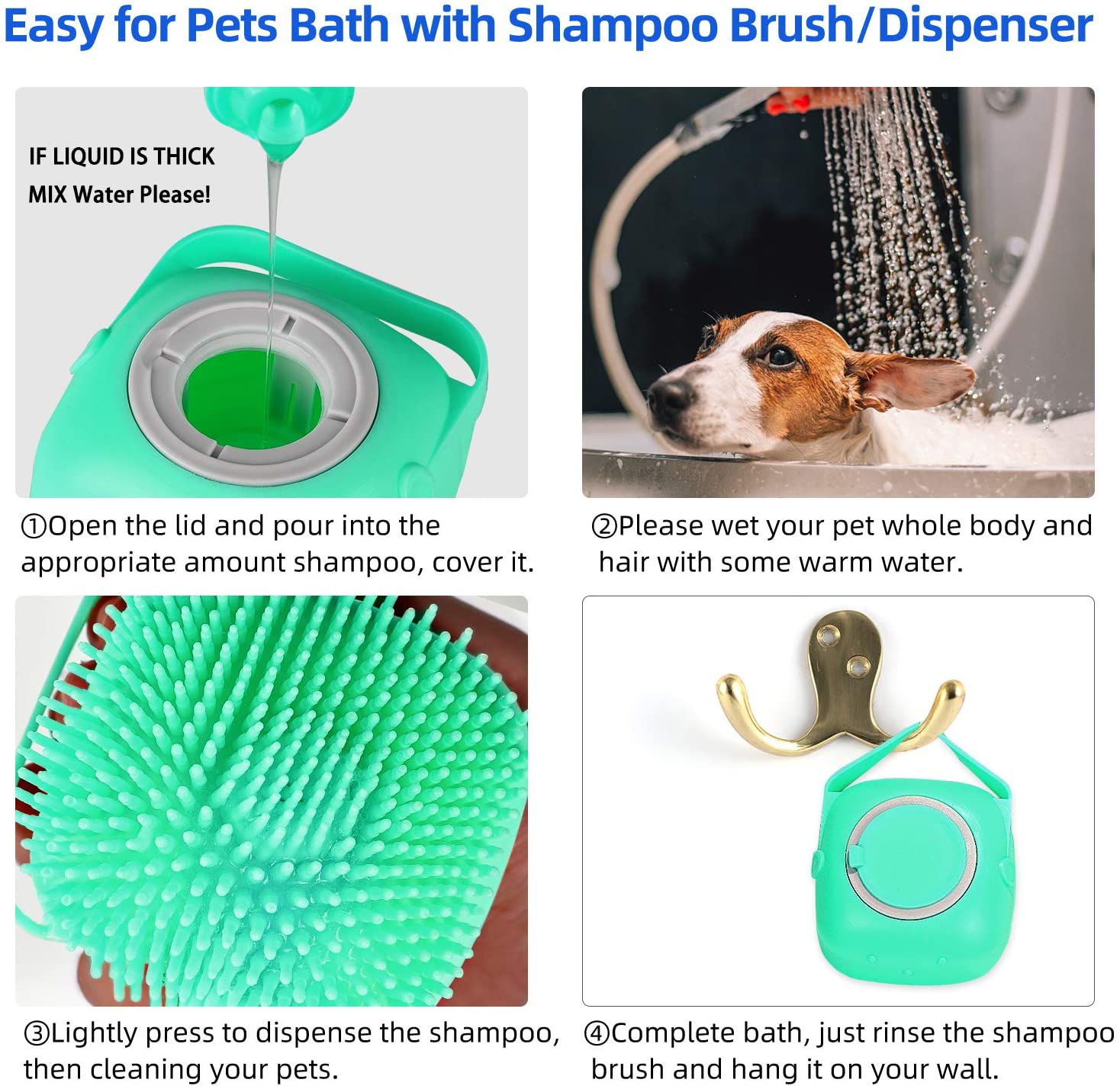 Pet/Dog Massager Silicone Brush