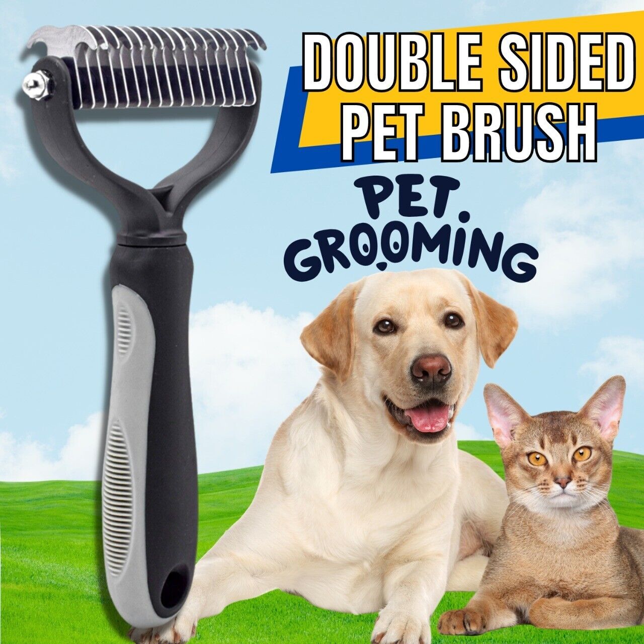 Pet Deshedding Hair Remover Brush