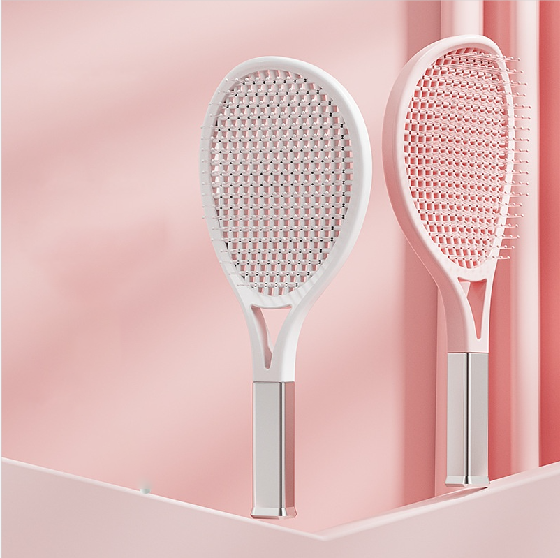 Hair Comb Tennis Racket Fluffy Combs