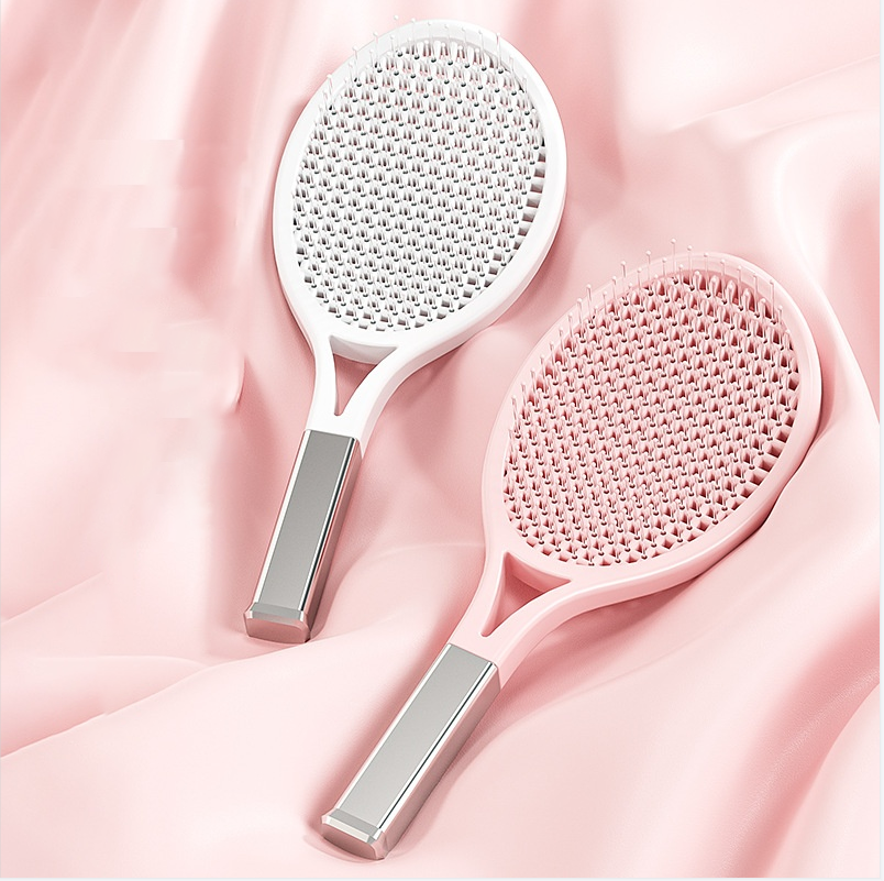 Hair Comb Tennis Racket Fluffy Combs