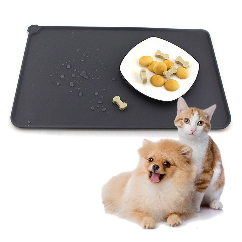 Waterproof Pure Color Silicone Pet Food Mat