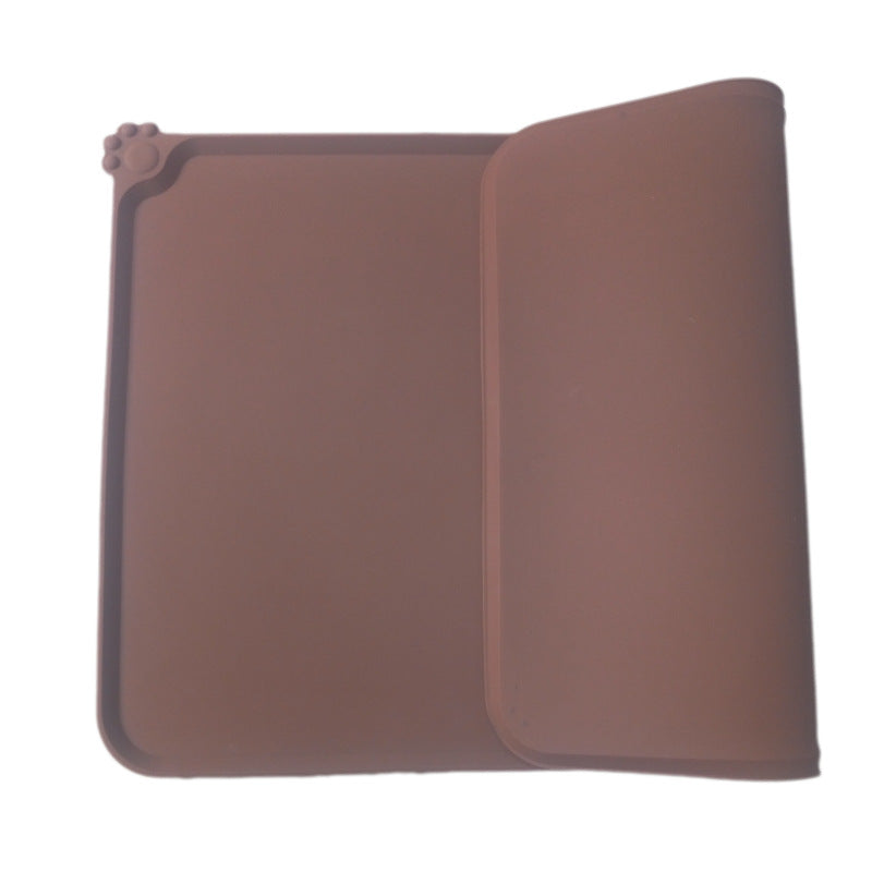 Waterproof Pure Color Silicone Pet Food Mat