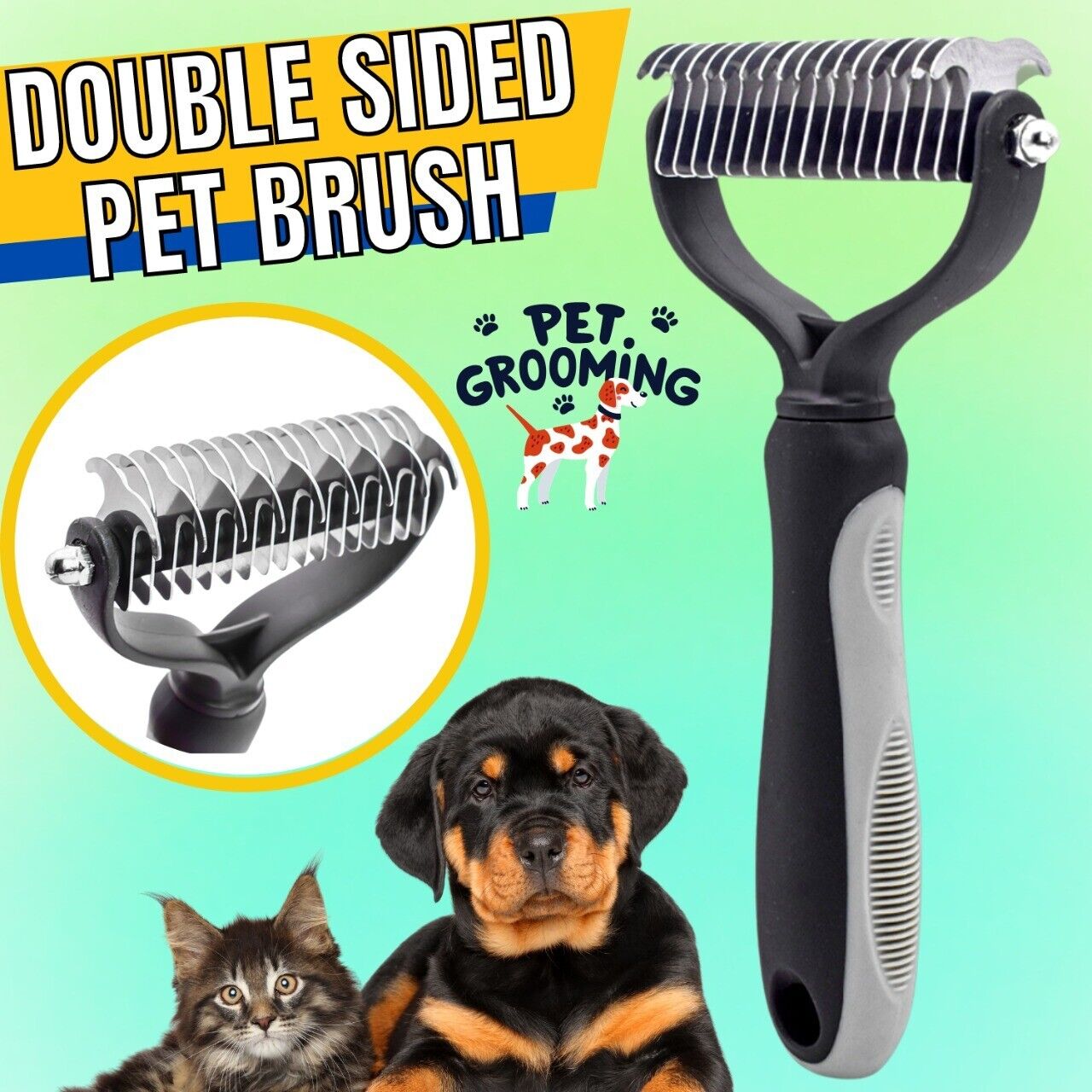 Pet Deshedding Hair Remover Brush