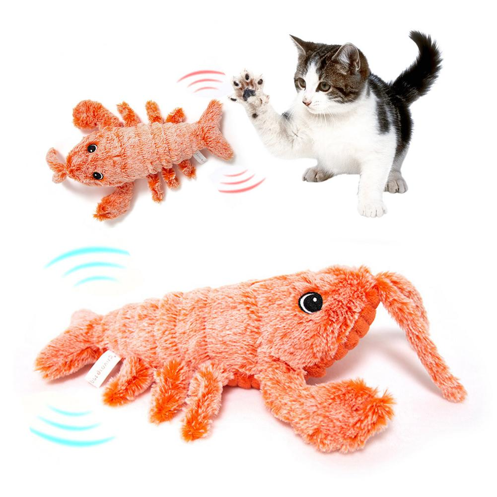 Pet Toys USB Charging Electric Jumping Shrimp