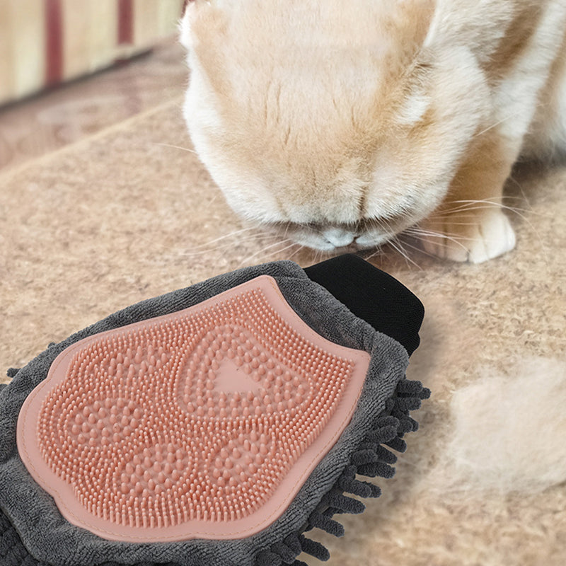 Pet Bathing Brush 2-in-1 Grooming Kit